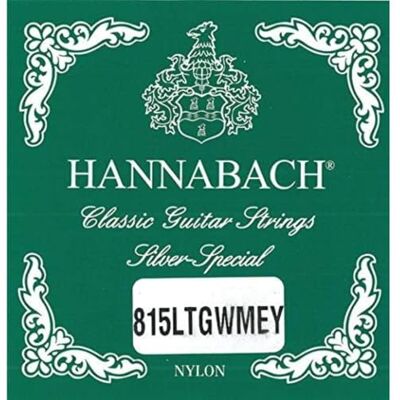 Hannabach klassieke gitaarsnaren serie 815 Low Tension Silver Special Special Edition RMEY Set 815LTGWMEY Hannabach klassieke gitaarsnaren serie 815 Low Tension Silver Special Special Edition RMEY Set 815LTGWMEY