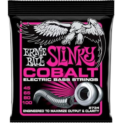 Ernie Ball P02734 Super Slinky Cobalt elektrische bassnaren 45-100 gauge Ernie Ball P02734 Super Slinky Cobalt elektrische bassnaren 45-100 gauge