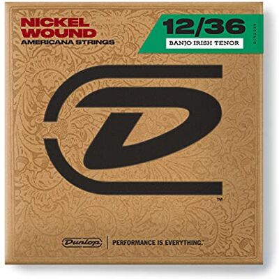 Dunlop Djn1236 Banjo Nickel Wound, Irish Set/4 Dunlop Djn1236 Banjo Nickel Wound, Irish Set/4