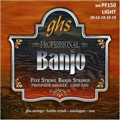 GHS Strings Banjo snaren licht !10-12-14-22-10 GHS Strings Banjo snaren licht !10-12-14-22-10