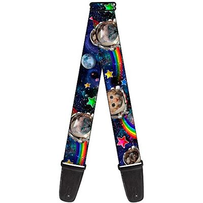 Buckle-Down GS-W30162 Gitaarband Astronaut Cats In Space Regenbogen Sterren, 2 "Breed 29-54" Lengte Buckle-Down GS-W30162 Gitaarband Astronaut Cats In Space Regenbogen Sterren, 2 "Breed 29-54" Lengte