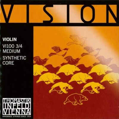 Thomastik-Infeld Thomastik Snaren voor Viool Vision synthetische kern set 3/4 medium, verwijderbare bal, geconcentreerde toon, puur en open Thomastik-Infeld Thomastik Snaren voor Viool Vision synthetische kern set 3/4 medium, verwijderbare bal, geconcentreerde toon, puur en open