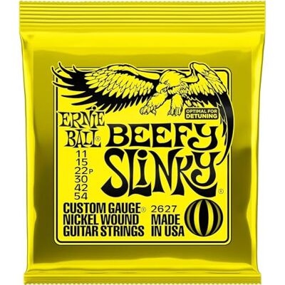 Ernie Ball Beefy Slinky Nickel Wound Snaren voor Electrische Gitaar 11-54 Gauge Ernie Ball Beefy Slinky Nickel Wound Snaren voor Electrische Gitaar 11-54 Gauge