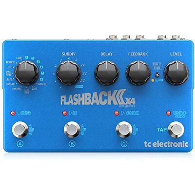 TC Electronic FLASHBACK 2 X4 delay, vlaggenschip delay-pedaal uitgebreid met 3 MASH-schakelaars, nieuwe Crystal-, analoge en tape-delays en 6 delay-presets TC Electronic FLASHBACK 2 X4 delay, vlaggenschip delay-pedaal uitgebreid met 3 MASH-schakelaars, nieuwe Crystal-, analoge en tape-delays en 6 delay-presets