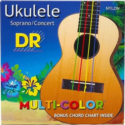 DR Strings DR String UMCSC Ukelele, meerkleurig DR Strings DR String UMCSC Ukelele, meerkleurig