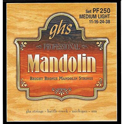 GHS Strings GHS MANDOLIN BRIGHT PF250 Medium Light 11/038 GHS Strings GHS MANDOLIN BRIGHT PF250 Medium Light 11/038