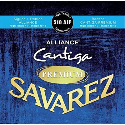 Savarez Evolution Cantiga Premium 510AJP concertgitaar 6-snaren set hoge spanning Savarez Evolution Cantiga Premium 510AJP concertgitaar 6-snaren set hoge spanning