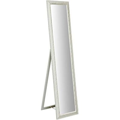 Biscottini Vloerspiegel voor slaapkamer, 42 x 5 x 172 cm, vloerspiegel met houten frame, lange spiegel vanaf de vloer Biscottini Vloerspiegel voor slaapkamer, 42 x 5 x 172 cm, vloerspiegel met houten frame, lange spiegel vanaf de vloer