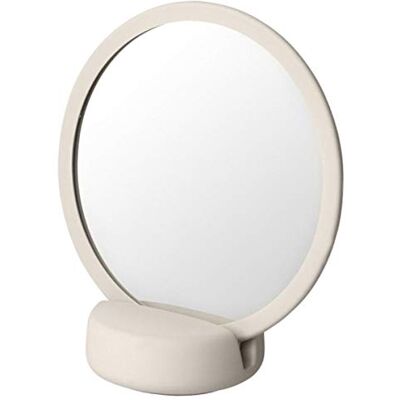 blomus SONO make-up spiegel Moonbeam/wit keramiek/siliconen (HxBxD) 185 x 90 x 170 mm, One Size, 69162 blomus SONO make-up spiegel Moonbeam/wit keramiek/siliconen (HxBxD) 185 x 90 x 170 mm, One Size, 69162