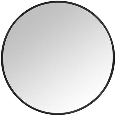 Relaxdays ronde wandspiegel, Ø 50 cm, metalen lijst, hal/badkamer/woonkamer, zwart Relaxdays ronde wandspiegel, Ø 50 cm, metalen lijst, hal/badkamer/woonkamer, zwart
