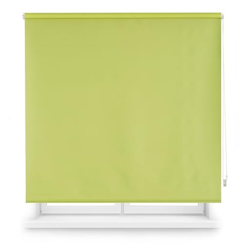 ECOMMERC3 Verduisteringsrolgordijn, premium, 115 x 165 cm, verduisteringsrolgordijn, stofmaat 112 x 160, groen