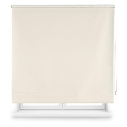 ECOMMERC3 Verduisteringsrolgordijn, premium formaat, 125 x 165 cm, verduisteringsrolgordijn, stofmaat 122 x 160, beige