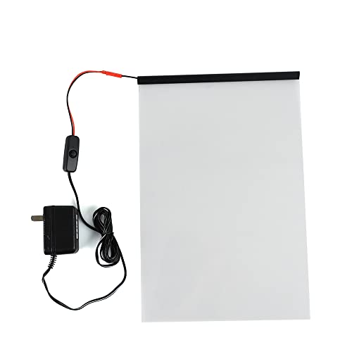 HOHOFILM Elektronische PDLC slimme folie A4-sample, PDLC schakelbare slimme folie, elektrische slimme glasfolie (21 cm x 29,7 cm)