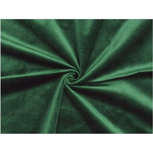 CucCe ZCX Crushed Velvet Stoffen Fluwelen stof 280 cm breed Velours bekledingsstof for doe-het-zelf handwerk, gordijn, stoelbekleding 1m (Color : Hunter Green35)