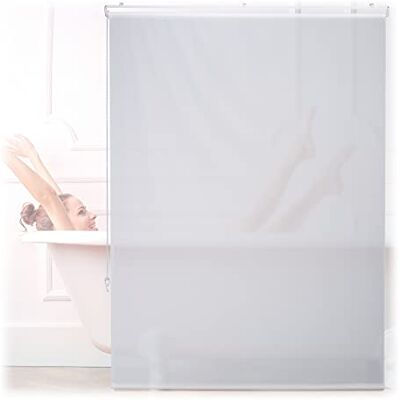 Relaxdays douchegordijn, 120x240 cm, gordijn voor douche & badkuip, waterafstotend, plafond & raam, wit Relaxdays douchegordijn, 120x240 cm, gordijn voor douche & badkuip, waterafstotend, plafond & raam, wit