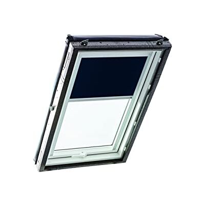 Roto Origineel Verduisterend Rolgordijn ZRV Bijna Volledige Verduistering Geleiderail Zilver Voor Dakraam Serie Designo R4/R7 en Classic 43/73 Maat 074/160 07/16 Kleur Stof Blauw Roto Origineel Verduisterend Rolgordijn ZRV Bijna Volledige Verduistering Geleiderail Zilver Voor Dakraam Serie Designo R4/R7 en Classic 43/73 Maat 074/160 07/16 Kleur Stof Blauw