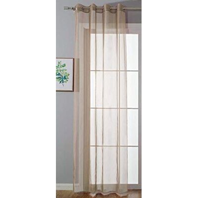 Gardinenbox Ooggordijn transparant »Uni« gordijn H x B 245 x 140 cm zand Stores gordijn oogjes loodbandsluiting woonkamer, 20332-cn Gardinenbox Ooggordijn transparant »Uni« gordijn H x B 245 x 140 cm zand Stores gordijn oogjes loodbandsluiting woonkamer, 20332-cn