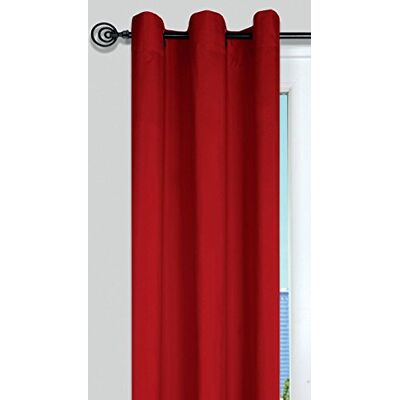 Stof Lovely Casa Nelson gordijn, polyester, 250 x 135 cm, rood Stof Lovely Casa Nelson gordijn, polyester, 250 x 135 cm, rood
