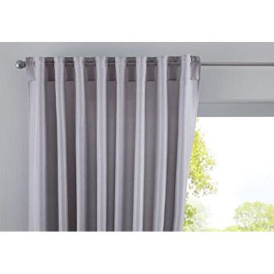Gardinenbox JENA, gordijnbox, gordijn, verborgen lussen, ondoorzichtig, linnenlook, gordijn, gemêleerd, gordijnband met gordijnhouder, 100% polyester, zilver, afmetingen hxb 225 x 140 cm Gardinenbox JENA, gordijnbox, gordijn, verborgen lussen, ondoorzichtig, linnenlook, gordijn, gemêleerd, gordijnband met gordijnhouder, 100% polyester, zilver, afmetingen hxb 225 x 140 cm