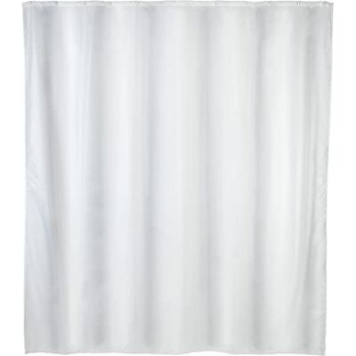 WENKO Wit douchegordijn 180x200 cm hoogwaardige textielstof afwasbaar polyester 180x200 cm wit WENKO Wit douchegordijn 180x200 cm hoogwaardige textielstof afwasbaar polyester 180x200 cm wit
