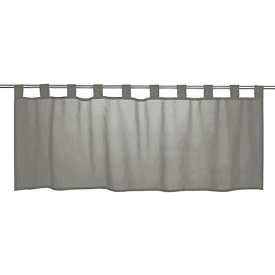 Elbersdrucke Bistrogordijn Basic 07 grijs transparant 48x140 cm vitrage kort gordijn voor keuken keukenvenster inkijkbescherming privacy 198466 Elbersdrucke Bistrogordijn Basic 07 grijs transparant 48x140 cm vitrage kort gordijn voor keuken keukenvenster inkijkbescherming privacy 198466