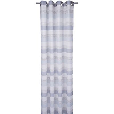 TOM TAILOR T-Simple Stripes ooggordijn, polyester, wit/blauw, 245 cm x 140 cm TOM TAILOR T-Simple Stripes ooggordijn, polyester, wit/blauw, 245 cm x 140 cm