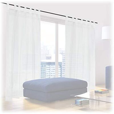 Relaxdays vitrage kant en klaar 2 stuks, HxB 175x140 cm, lichtdoorlatende gordijnen, woon- & slaapkamer, inbetweens, wit Relaxdays vitrage kant en klaar 2 stuks, HxB 175x140 cm, lichtdoorlatende gordijnen, woon- & slaapkamer, inbetweens, wit