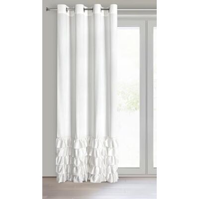 Eurofirany Carli Fluwelen gordijn met ruches, fluwelen gordijn met ringen, 1 stuk, ondoorzichtig, verduisterend, exclusief gordijn voor woonkamer, slaapkamer, 140 x 250 cm, wit Eurofirany Carli Fluwelen gordijn met ruches, fluwelen gordijn met ringen, 1 stuk, ondoorzichtig, verduisterend, exclusief gordijn voor woonkamer, slaapkamer, 140 x 250 cm, wit