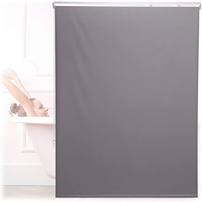 Relaxdays douchegordijn, 120x240 cm, gordijn voor douche & badkuip, plafond & raam, waterafstotend, grijs Relaxdays douchegordijn, 120x240 cm, gordijn voor douche & badkuip, plafond & raam, waterafstotend, grijs