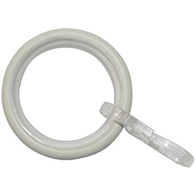 GARDINIA Elba Gordijnringen - Set van 10 Beige Accessoires GARDINIA Elba Gordijnringen - Set van 10 Beige Accessoires