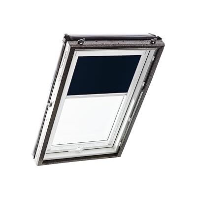 Roto Origineel Verduisterend Rolgordijn ZRV Bijna Volledige Verduistering Geleiderail Wit Voor Dakraam Serie Designo R4/R7 en Classic 43/73 Maat 094/098 09/09 Kleur Stof Blauw Roto Origineel Verduisterend Rolgordijn ZRV Bijna Volledige Verduistering Geleiderail Wit Voor Dakraam Serie Designo R4/R7 en Classic 43/73 Maat 094/098 09/09 Kleur Stof Blauw