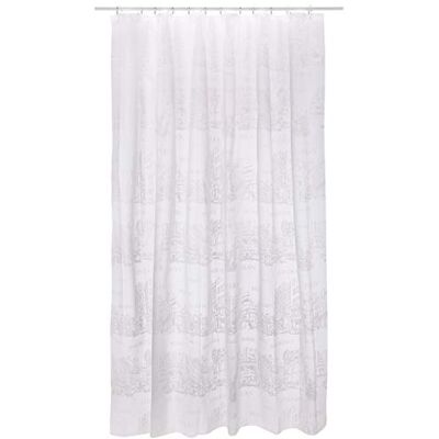 Spirella Gordijn uit kunststof Lifestyle, Palazio, wit, 180 x 200 cm, 1117619, wit, standaard Spirella Gordijn uit kunststof Lifestyle, Palazio, wit, 180 x 200 cm, 1117619, wit, standaard