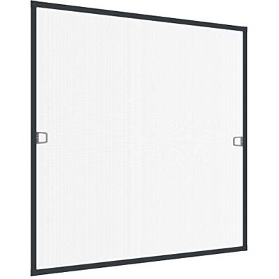 Windhager Bescherming tegen insecten spanraam vliegengaas aluminium frame voor venster Ultra Flat, zelfbouwpakket 120 x 150 cm, antraciet, 03971 Windhager Bescherming tegen insecten spanraam vliegengaas aluminium frame voor venster Ultra Flat, zelfbouwpakket 120 x 150 cm, antraciet, 03971