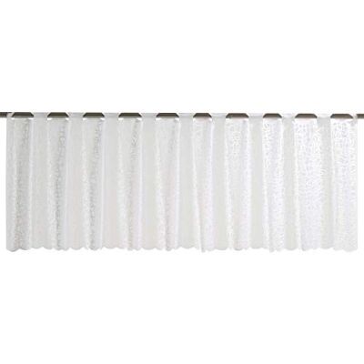 Elbersdrucke Semi-transparant bistrogordijn membraan 00 wit 45 x 160 cm vitrage voor keuken keukenraam inkijkbescherming 198480 Elbersdrucke Semi-transparant bistrogordijn membraan 00 wit 45 x 160 cm vitrage voor keuken keukenraam inkijkbescherming 198480