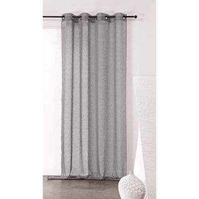 Linder 0169/10/375FR effen natuur ooggordijn met polyester 150 x 240 cm Linder 0169/10/375FR effen natuur ooggordijn met polyester 150 x 240 cm