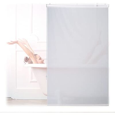 Relaxdays douchegordijn, 100x240 cm, gordijn voor douche & badkuip, waterafstotend, plafond & raam, wit Relaxdays douchegordijn, 100x240 cm, gordijn voor douche & badkuip, waterafstotend, plafond & raam, wit