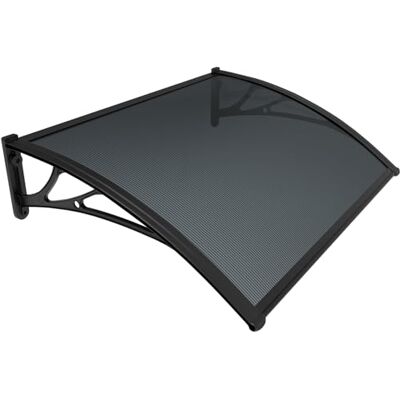 VOUNOT Voordeurluifel, buitenluifel, regenscherm voor achterdeur, veranda, raam, 120 x 80 cm, antraciet VOUNOT Voordeurluifel, buitenluifel, regenscherm voor achterdeur, veranda, raam, 120 x 80 cm, antraciet