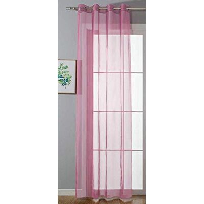 Gardinenbox Ooggordijn transparant »Uni« gordijn H x B 145 x 140 cm roze Stores gordijn oogjes loodbandsluiting woonkamer, 20332-cn Gardinenbox Ooggordijn transparant »Uni« gordijn H x B 145 x 140 cm roze Stores gordijn oogjes loodbandsluiting woonkamer, 20332-cn