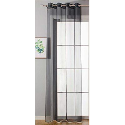 Gardinenbox Ooggordijn transparant »Uni« gordijn H x B 145 x 140 cm zwart Stores gordijn oogjes loodbandsluiting woonkamer, 20332-cn Gardinenbox Ooggordijn transparant »Uni« gordijn H x B 145 x 140 cm zwart Stores gordijn oogjes loodbandsluiting woonkamer, 20332-cn