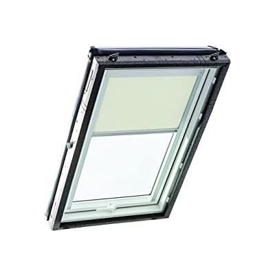 Roto Origineel Verduisterend Rolgordijn ZRV Bijna Volledige Verduistering Geleiderail Zilver Voor Dakraam Serie Designo R4/R7 en Classic 43/73 Maat 114/140 11/14 Kleur Stof Beige Roto Origineel Verduisterend Rolgordijn ZRV Bijna Volledige Verduistering Geleiderail Zilver Voor Dakraam Serie Designo R4/R7 en Classic 43/73 Maat 114/140 11/14 Kleur Stof Beige