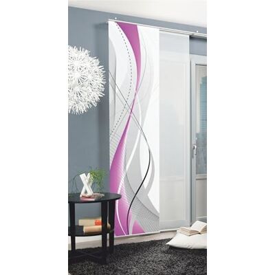Home Fashion Carlisle Schuifgordijn, canvas, violet, 245 x 60 cm Home Fashion Carlisle Schuifgordijn, canvas, violet, 245 x 60 cm