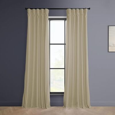 HPD Licht Beige Fluwelen Gordijnen - Gordijnen HPD Licht Beige Fluwelen Gordijnen - Gordijnen