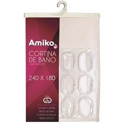 Amiko gordijn, stof, beige, 240 x 180 cm Amiko gordijn, stof, beige, 240 x 180 cm