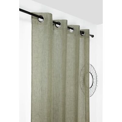 Linder Gordijn in matte look – afwerking met oogjes in geweerkleur – kleur flessengroen – afmetingen 145 x 240 cm – 100% polyester – collectie Freeze Linder Gordijn in matte look – afwerking met oogjes in geweerkleur – kleur flessengroen – afmetingen 145 x 240 cm – 100% polyester – collectie Freeze