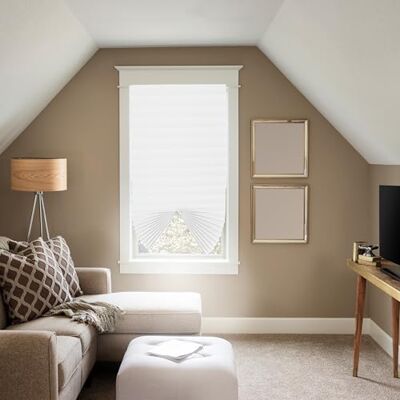 Blindecor BK Basic, plisségordijn zonder boren, klittenbandsluiting, ondoorzichtig, 19 cm, wit, 90 x 190, ondoorzichtig, voor ramen Blindecor BK Basic, plisségordijn zonder boren, klittenbandsluiting, ondoorzichtig, 19 cm, wit, 90 x 190, ondoorzichtig, voor ramen