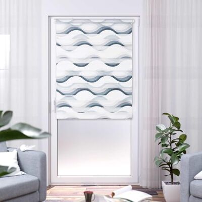 Khome K-home Klemmfix dubbel rolgordijn Madrid zonder boren bedrukt golf grijs 50 x 150 cm (B x L) Khome K-home Klemmfix dubbel rolgordijn Madrid zonder boren bedrukt golf grijs 50 x 150 cm (B x L)