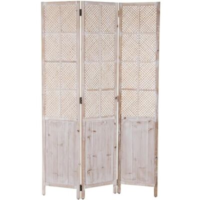 DRW Houten kamerscherm, 3 bladen, wit, 117 x 2 x 180 cm DRW Houten kamerscherm, 3 bladen, wit, 117 x 2 x 180 cm