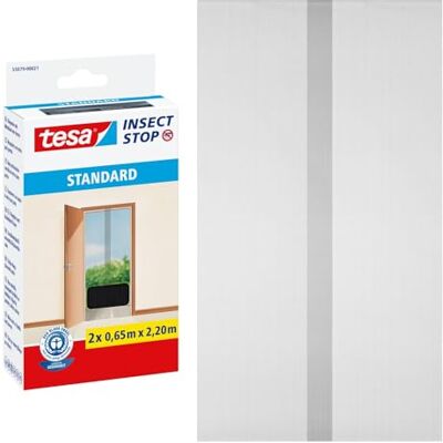 tesa INSECT STOP H&L Fly Screen for Doors hor voor deur met klittenband, zonder boren, antraciet 2x 65 x 220 cm tesa INSECT STOP H&L Fly Screen for Doors hor voor deur met klittenband, zonder boren, antraciet 2x 65 x 220 cm