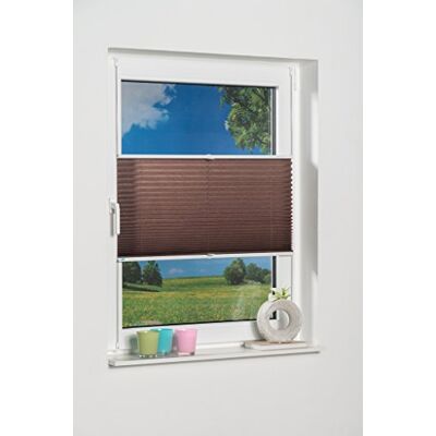 Khome K-home Palma Klemmfix-plissé 50 x 210 cm (b x l), mokka, lichtbescherming, moderne Crushed-look Khome K-home Palma Klemmfix-plissé 50 x 210 cm (b x l), mokka, lichtbescherming, moderne Crushed-look