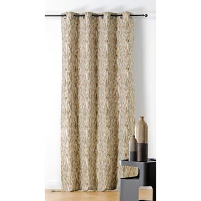 Linder Gordijn van stoffen upcyclé – geweven en geverfd in Frankrijk – gordijn in minerale stijl – afwerking met geweerogen – kleur: okergeel – afmetingen 140 x 240 cm – collectie Basalt Linder Gordijn van stoffen upcyclé – geweven en geverfd in Frankrijk – gordijn in minerale stijl – afwerking met geweerogen – kleur: okergeel – afmetingen 140 x 240 cm – collectie Basalt
